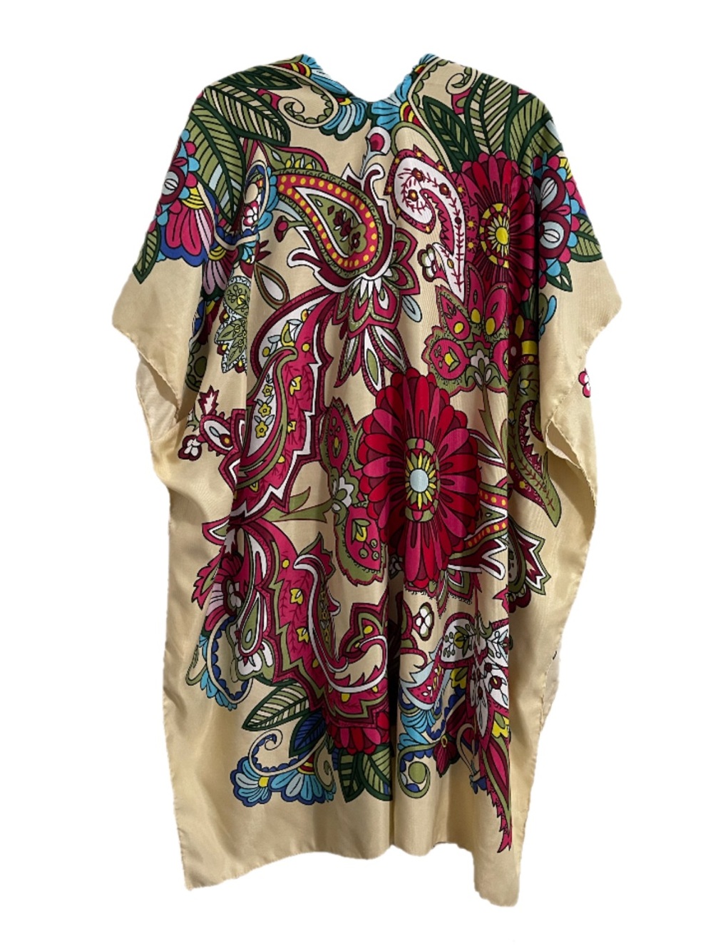 Bohemian Floral Paisley Kimono Cover Up / Caftan